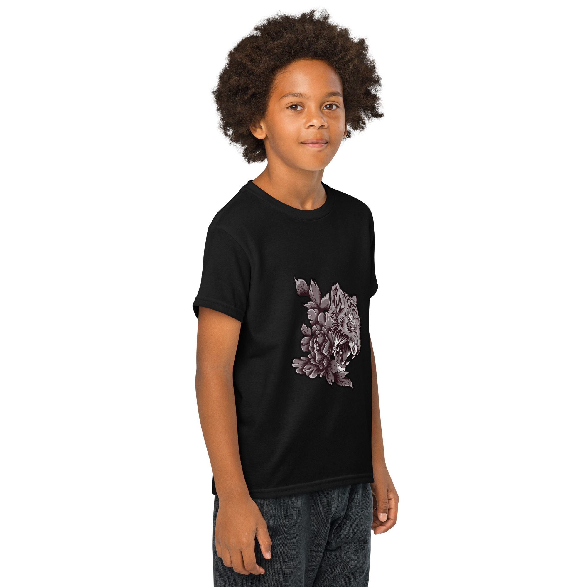 Youth Tiger Graphic T-Shirt for Girls – Stylish & Comfortable Casual Wear - Image 28