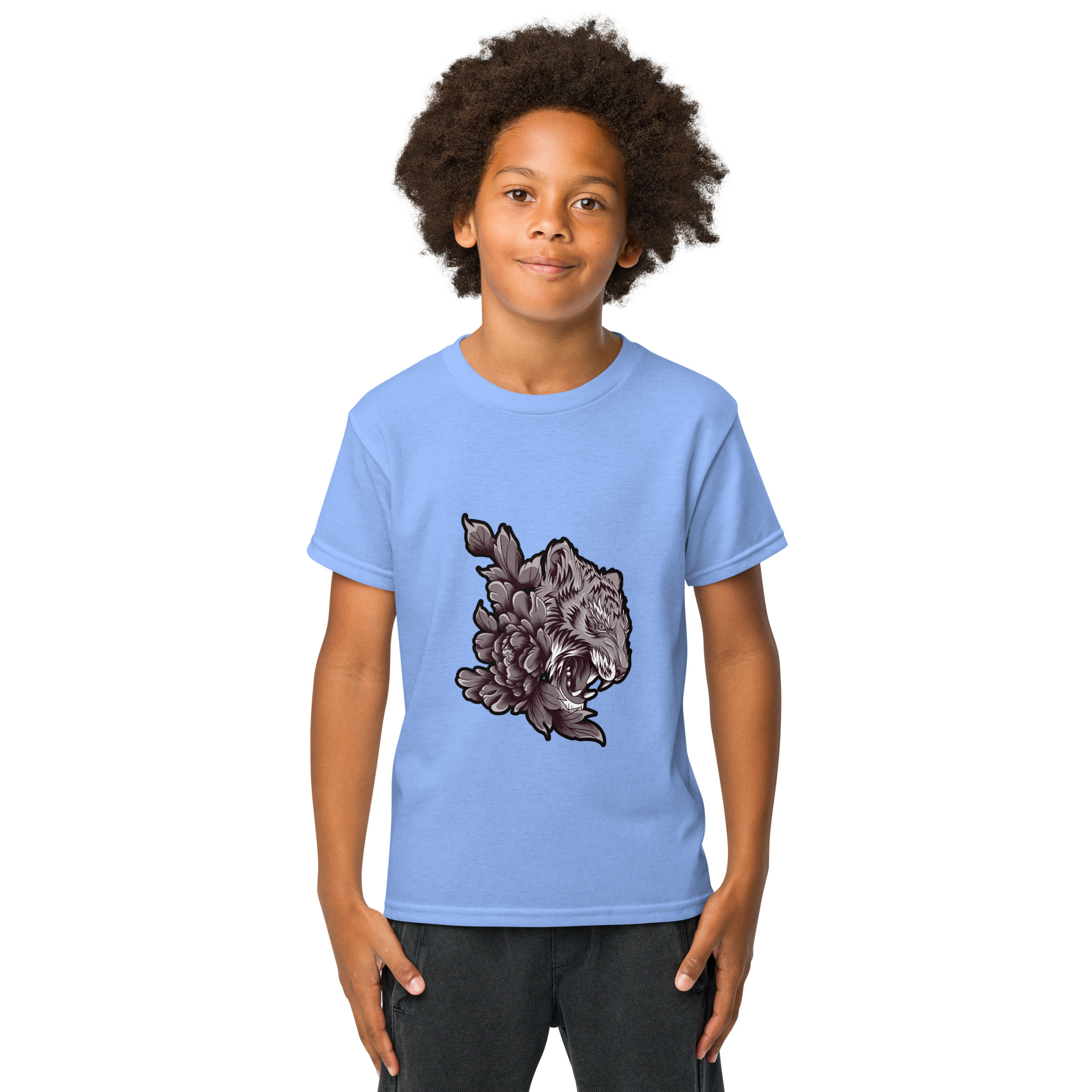 Youth Tiger Graphic T-Shirt for Girls – Stylish & Comfortable Casual Wear - Image 55