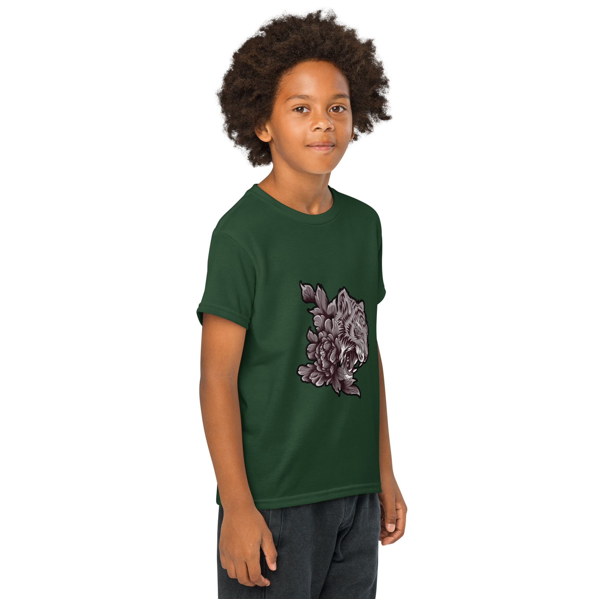 Youth Tiger Graphic T-Shirt for Girls – Stylish & Comfortable Casual Wear - Image 40