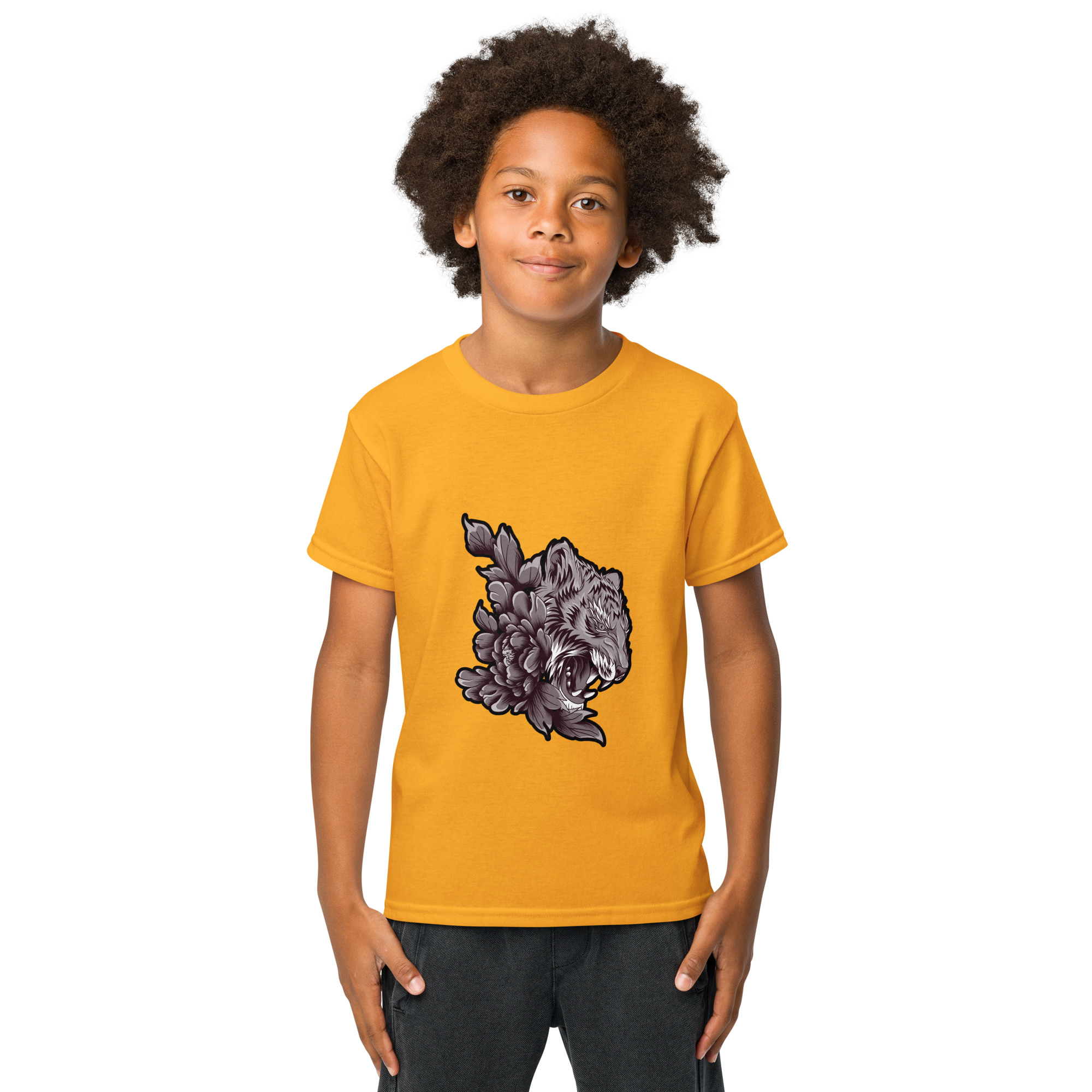 Youth Tiger Graphic T-Shirt for Girls – Stylish & Comfortable Casual Wear - Image 49