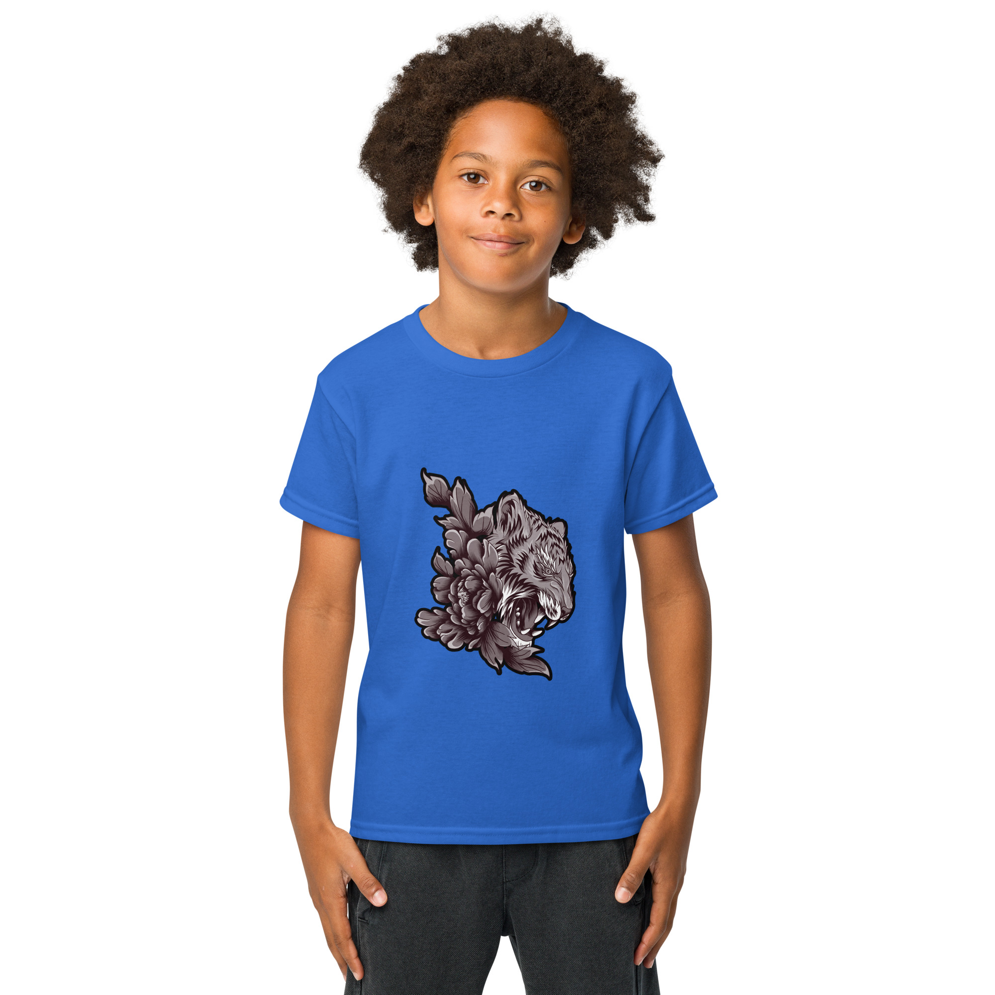 Youth Tiger Graphic T-Shirt for Girls – Stylish & Comfortable Casual Wear - Image 43