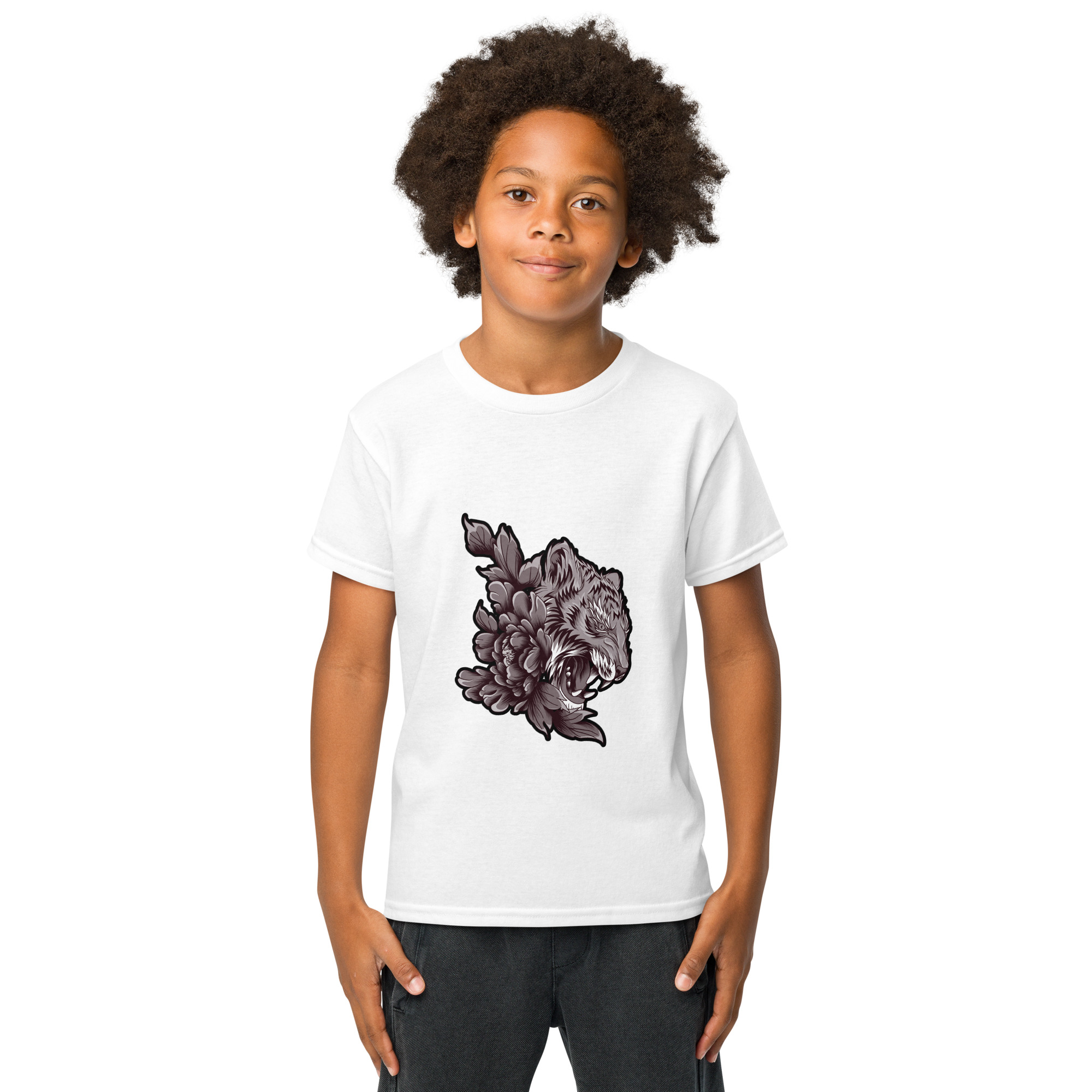 Youth Tiger Graphic T-Shirt for Girls – Stylish & Comfortable Casual Wear - Image 61