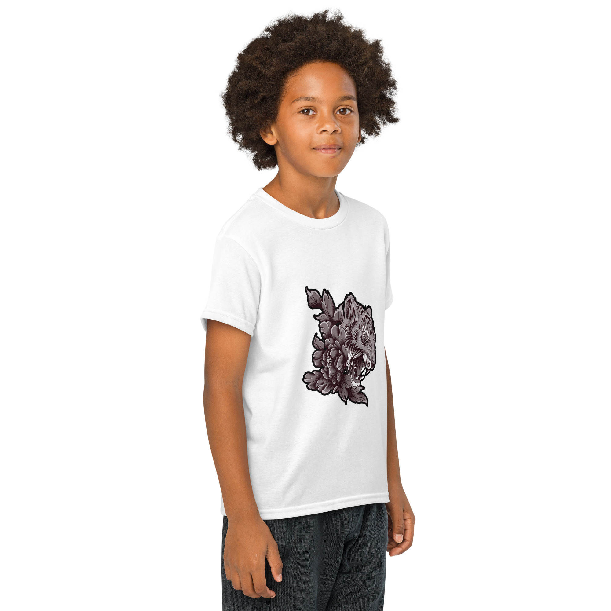 Youth Tiger Graphic T-Shirt for Girls – Stylish & Comfortable Casual Wear - Image 64